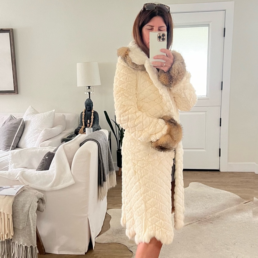 Midi Rabbit fur coat